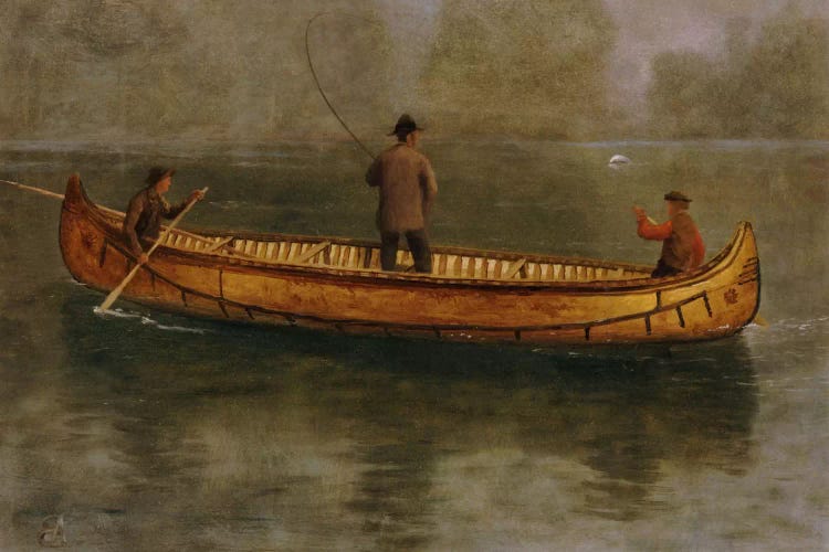 Fishing From A Canoe