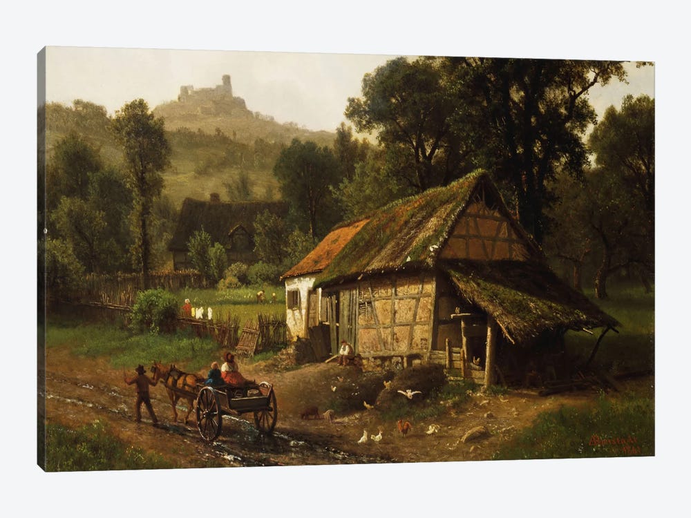 In The Foothills, 1861 by Albert Bierstadt 1-piece Canvas Wall Art