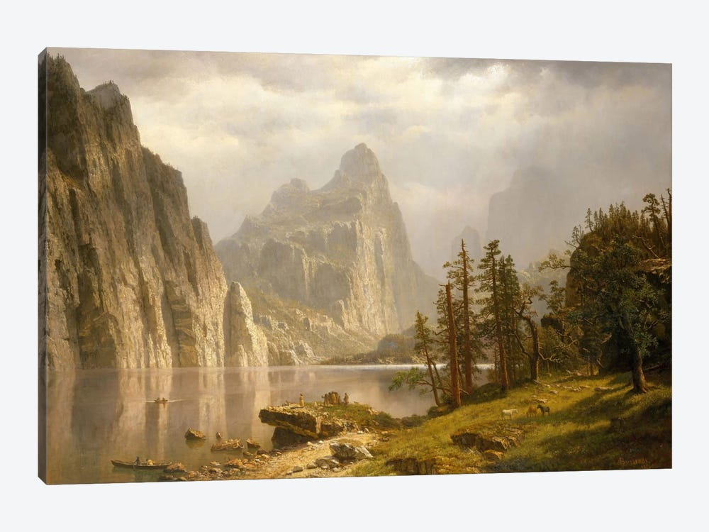 Merced River, Yosemite Valley, 1866 1-piece Canvas Print