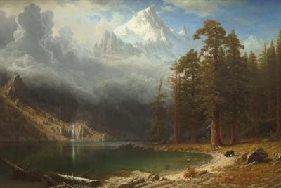 Mount Corcoran, c.1876-77 by Albert Bierstadt metal wall art