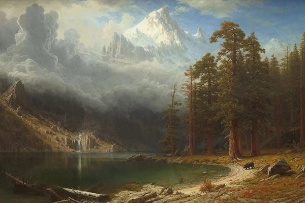Hudson River School: Mount Corcoran, c.1876-77 by Albert Bierstadt
