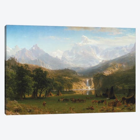 Rocky Mountains, Lander's Peak, 1863 Canvas Print #BMN6545} by Albert Bierstadt Canvas Print