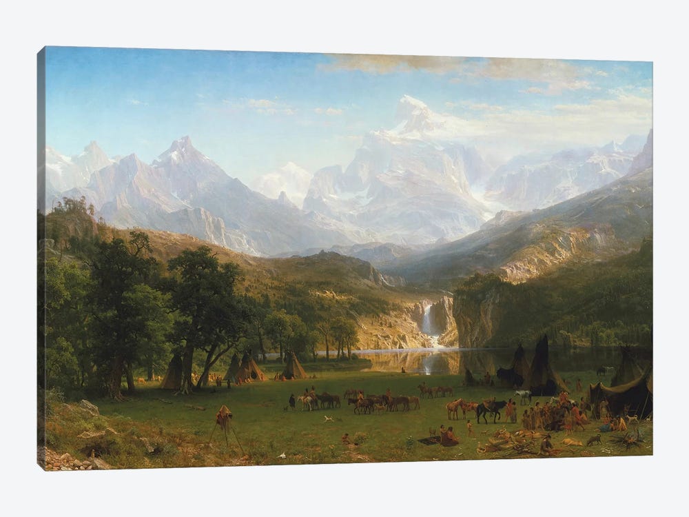 Rocky Mountains, Lander's Peak, 1863 by Albert Bierstadt 1-piece Canvas Artwork