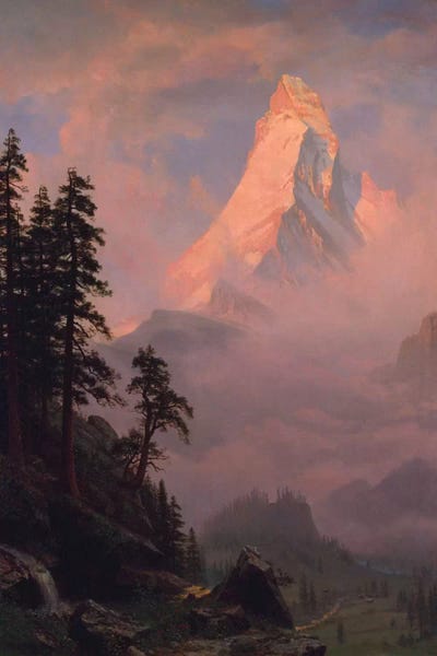 Albert Bierstadt: Sunrise On The Matterhorn, after 1875 by Albert Bierstadt