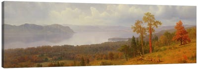 View On The Hudson Looking Across The Tappen Zee Towards Hook Mountain, 1866 Canvas Art Print