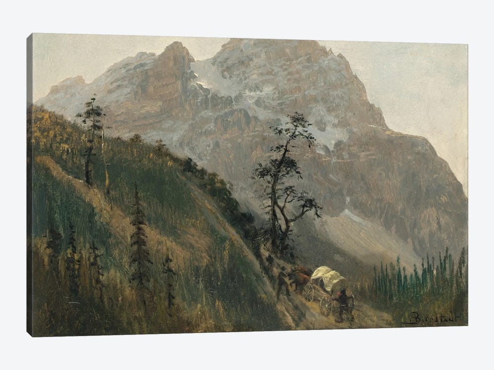 Western Trail, The Rockies by Albert Bierstadt 1-piece Canvas Artwork