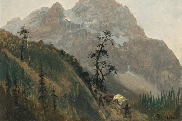 Rocky Mountains: Western Trail, The Rockies by Albert Bierstadt