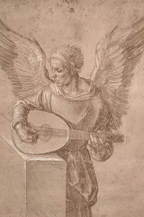 Angel Playing A Lute, 1491