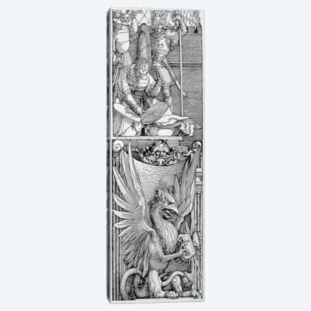 Detail Of Pillar, Triumphal Arch (Arch Of Maximilian I) Canvas Print #BMN6560} by Albrecht Dürer Canvas Artwork
