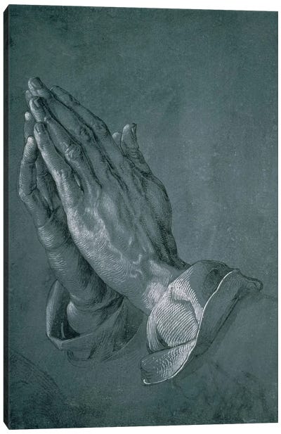 Hands Of An Apostle, 1508 Canvas Art Print - Albrecht Durer