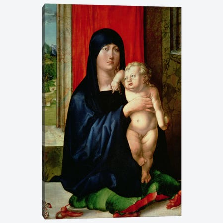 Madonna And Child, c.1496-99 Canvas Print #BMN6574} by Albrecht Dürer Canvas Art