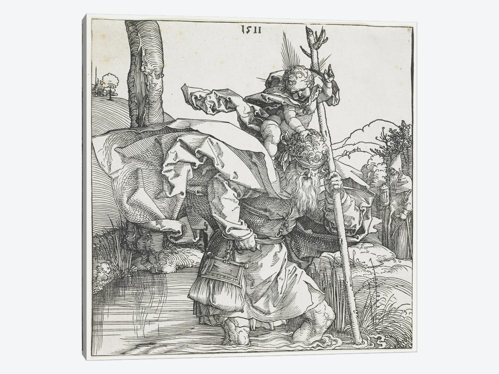 Saint Christopher, 1511 by Albrecht Dürer 1-piece Art Print