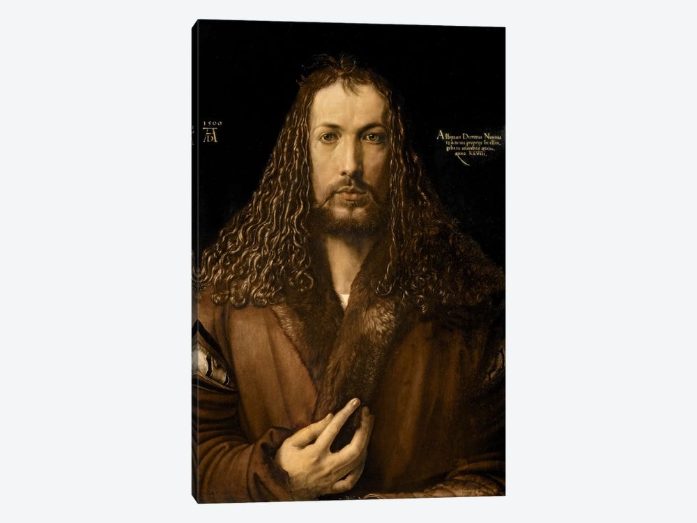 Self Portrait At The Age Of Twenty-Eight, 1500 by Albrecht Dürer 1-piece Canvas Wall Art