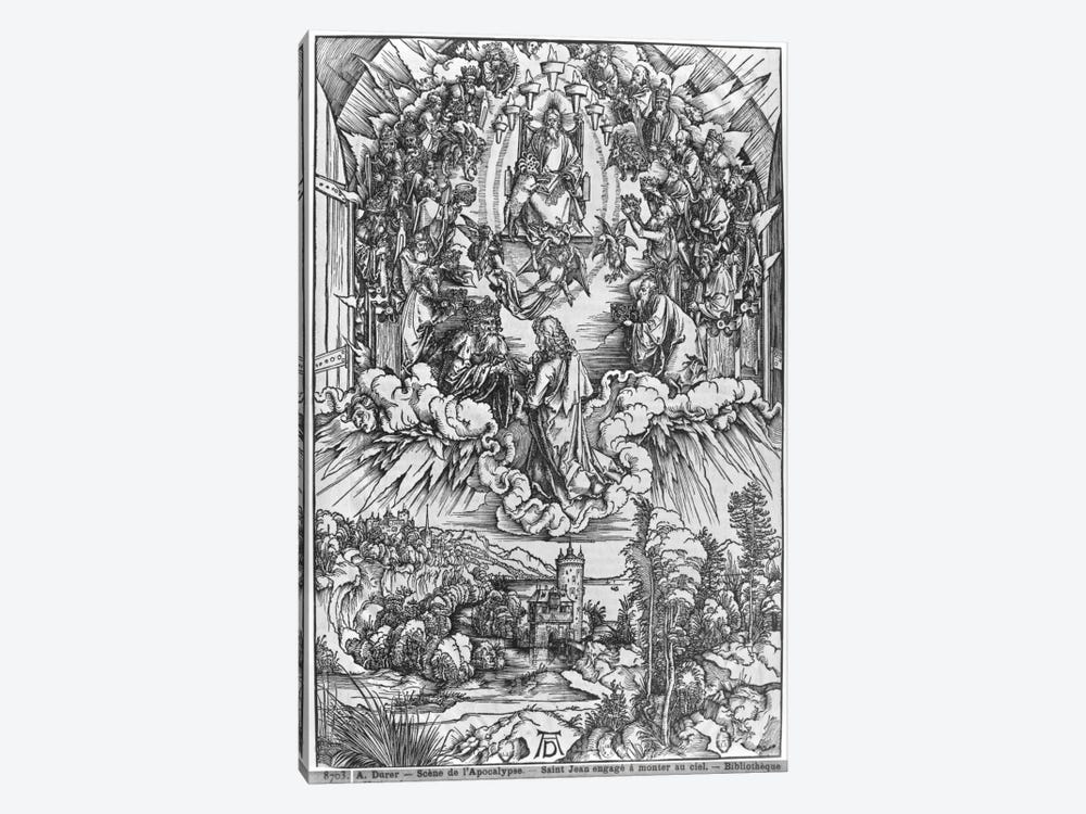 St. John Before God The Father And The Twenty-Four Elders (Illustration From The Apocalypse - German Edition) 1-piece Canvas Art Print