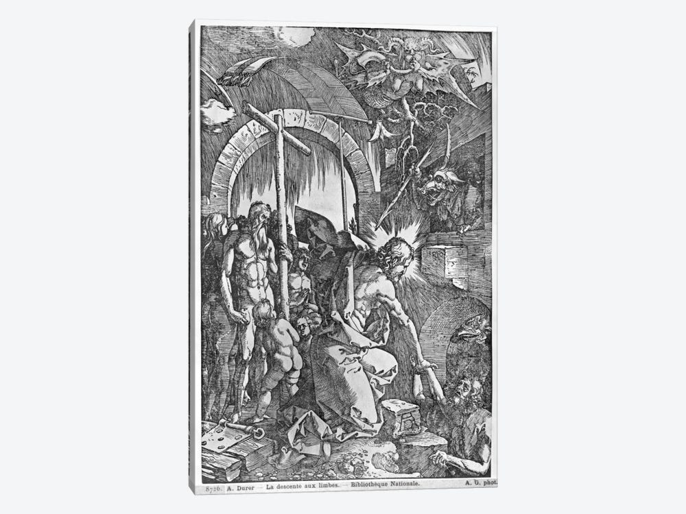 The Descent Of Christ Into Limbo (Illustration From The Great Passion) by Albrecht Dürer 1-piece Canvas Wall Art
