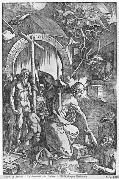 Renaissance: The Descent Of Christ Into Limbo (Illustration From The Great Passion) by Albrecht Dürer