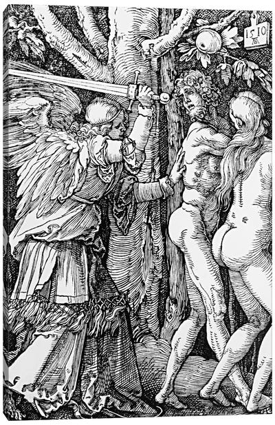 The Expulsion From Paradise, 1510 Canvas Art Print - Albrecht Durer
