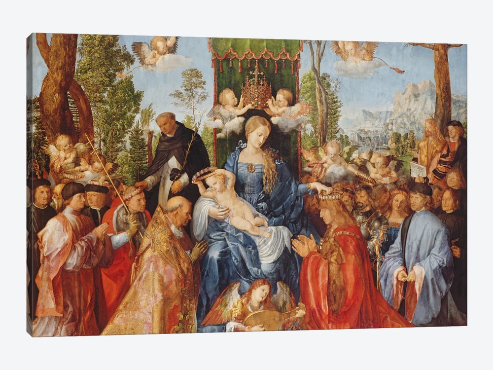 The Feast Of The Rose Garlands, 1506 by Albrecht Dürer 1-piece Canvas Wall Art