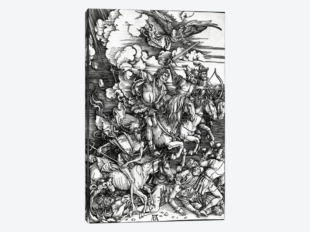 The Four Horseman Of The Apocalypse, 1498 by Albrecht Dürer 1-piece Canvas Art
