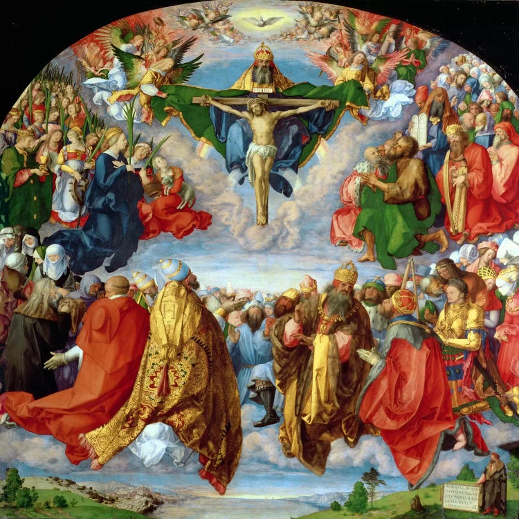 The Landauer Altarpiece, All Saints Day, 1511 by Albrecht Dürer wall art