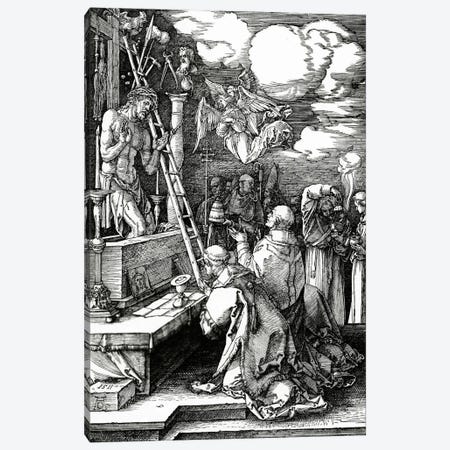 The Mass Of St. Gregory, 1511 Canvas Print #BMN6597} by Albrecht Dürer Canvas Artwork