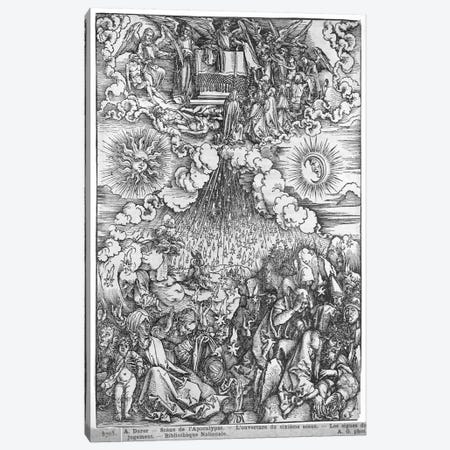 The Opening Of The Fifth And Sixth Seals (Illustration From The Apocalypse - Latin Edition) Canvas Print #BMN6598} by Albrecht Dürer Canvas Art Print