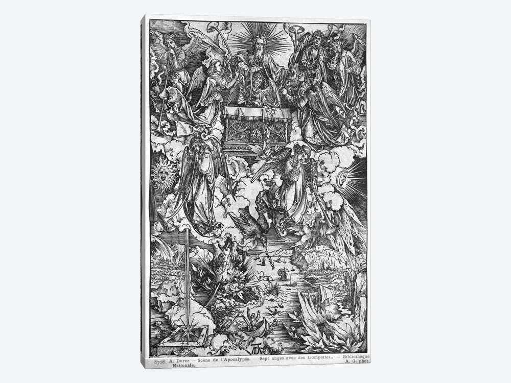 The Opening Of The Seventh Seal, The Seven Angels With The Trumpets (Illustration From The Apocalypse - Latin Edition) 1-piece Art Print