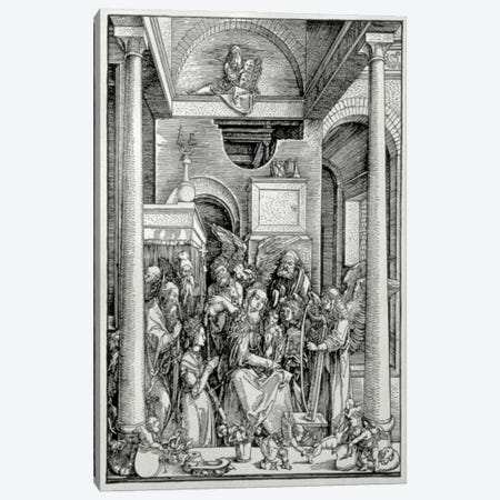 The Virgin And Child With Saints Canvas Print #BMN6601} by Albrecht Dürer Canvas Print