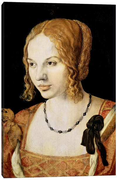 Young Venetian Woman Canvas Art Print - Renaissance Art