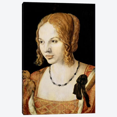 Young Venetian Woman Canvas Print #BMN6608} by Albrecht Dürer Art Print