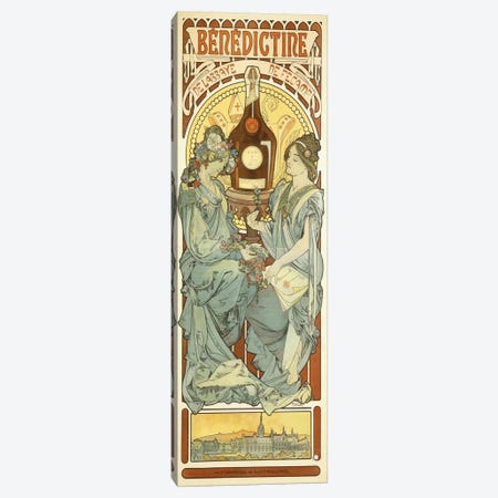 Benedictine, 1898 Canvas Print #BMN6610} by Alphonse Mucha Canvas Art