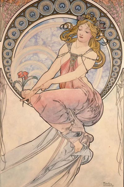 Art Nouveau: La Peinture, 1898 by Alphonse Mucha