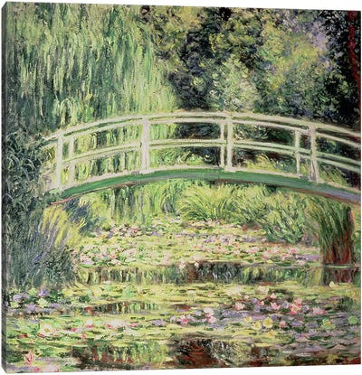 White Nenuphars, 1899 Canvas Art Print - Claude Monet