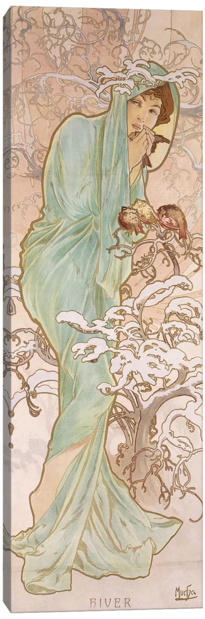 Winter (Hiver), c.1896 Canvas Art Print - Art Nouveau