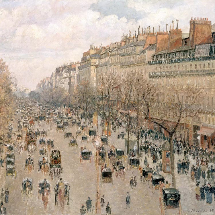 Boulevard Montmartre, Afternoon, Sun, 1897