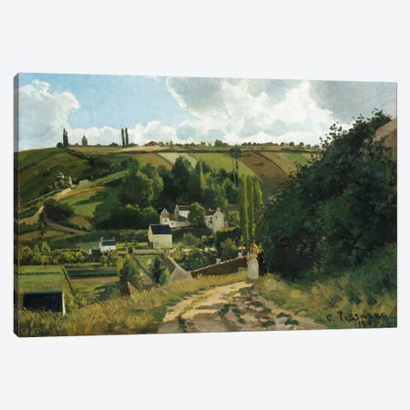 Jalais Hill At Pontoise, 1867 Canvas Print #BMN6654} by Camille Pissarro Canvas Art Print