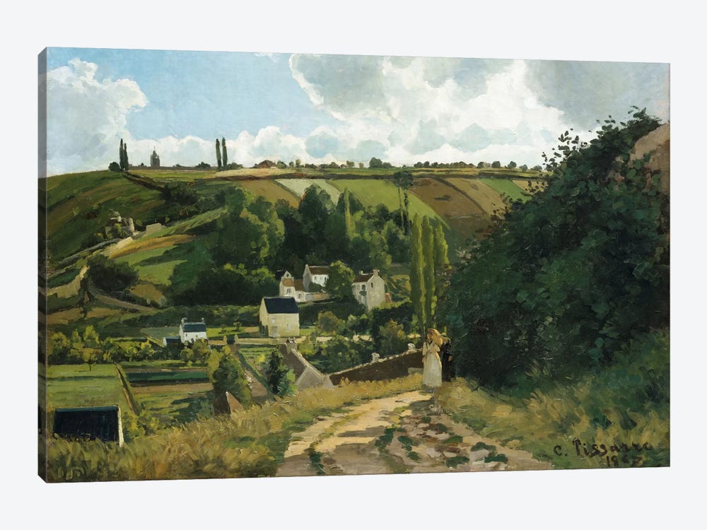 Jalais Hill At Pontoise, 1867 by Camille Pissarro 1-piece Canvas Art