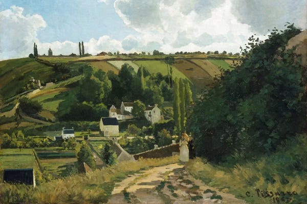 Camille Pissarro: Jalais Hill At Pontoise, 1867 by Camille Pissarro