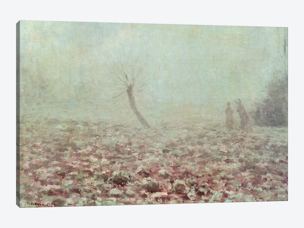 Landscape, 1874 by Camille Pissarro 1-piece Canvas Print