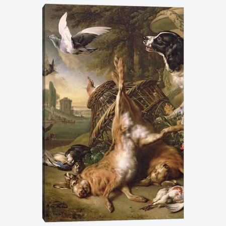Still Life with Dead Game and Hares Canvas Print #BMN665} by Jan Weenix Canvas Art Print