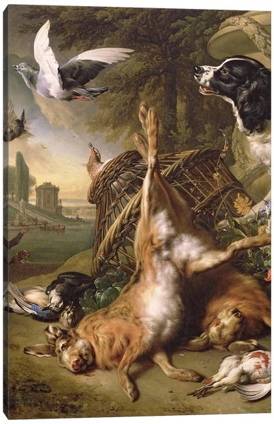 Still Life with Dead Game and Hares Canvas Art Print