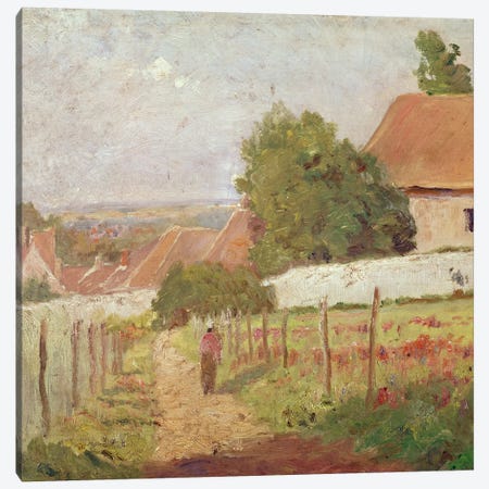 Paysage d'lle de France Canvas Print #BMN6664} by Camille Pissarro Canvas Artwork