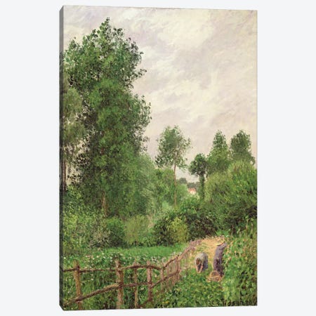 Paysage, Temps Gris a Eragny, 1899 Canvas Print #BMN6665} by Camille Pissarro Canvas Wall Art
