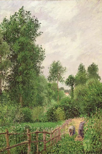 Camille Pissarro: Paysage, Temps Gris a Eragny, 1899 by Camille Pissarro