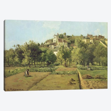 Pontoise (The Gardens Of Hermitage, Pontoise), 1867 Canvas Print #BMN6669} by Camille Pissarro Canvas Print