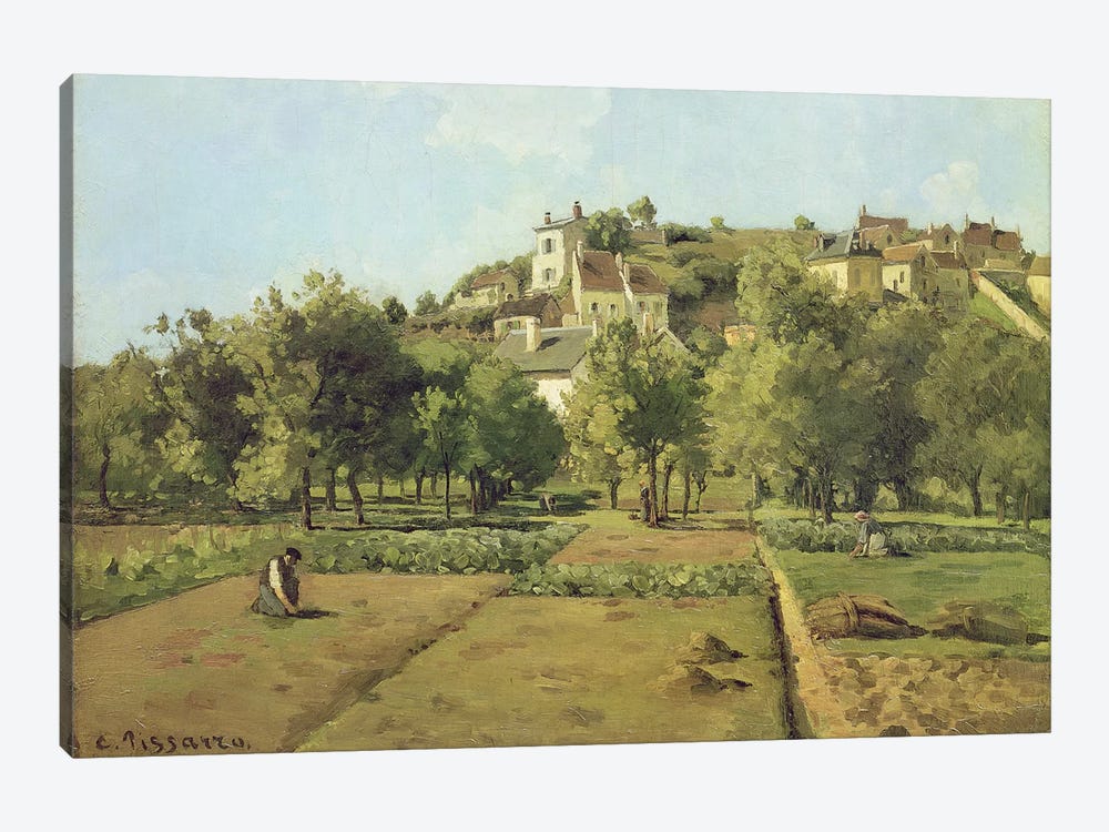 Pontoise (The Gardens Of Hermitage, Pontoise), 1867 1-piece Canvas Art