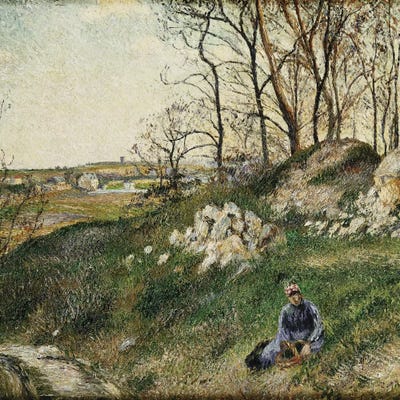 The Cabbage Pickers, Pontoise, 1882 by Camille Pissarro art print