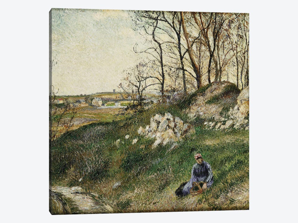 The Cabbage Pickers, Pontoise, 1882 by Camille Pissarro 1-piece Art Print