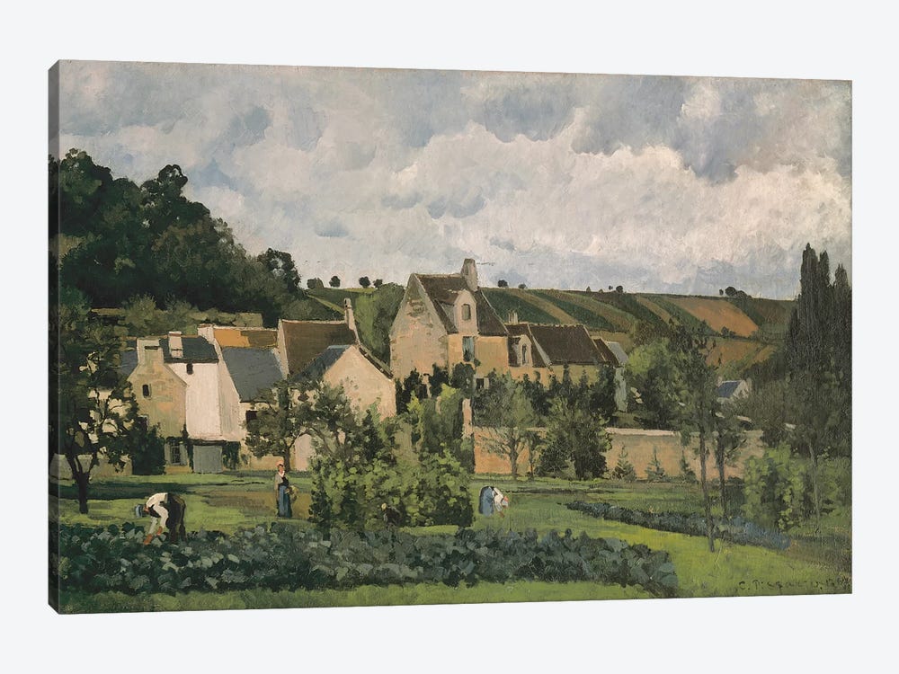 The Hermitage At Pontoise, 1867 by Camille Pissarro 1-piece Art Print