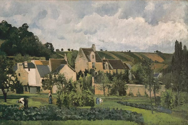 Camille Pissarro: The Hermitage At Pontoise, 1867 by Camille Pissarro